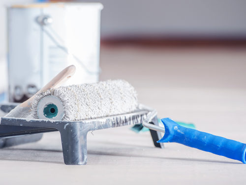 painting tools at floor close up cincinnati oh