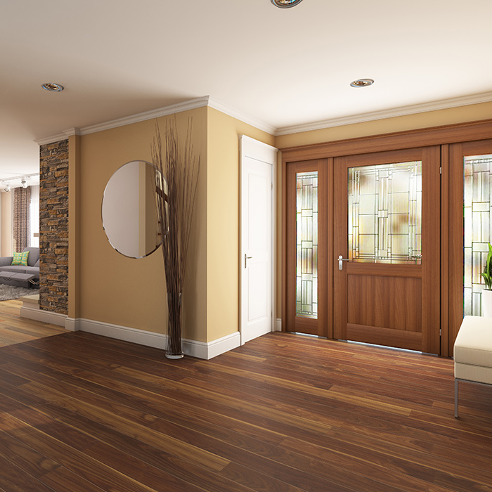 residential property front yard entrance with vinyl flooring installed cincinnati oh