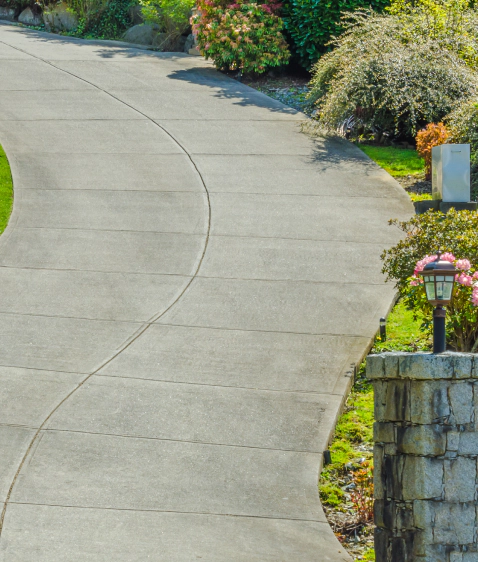 winding concrete driveway cincinnati oh